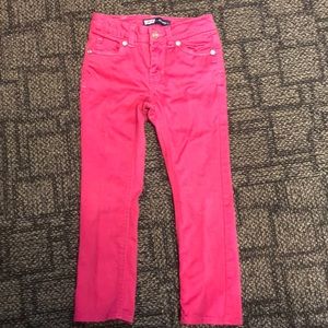 Girls Pink Levi Jeans- Size 4
